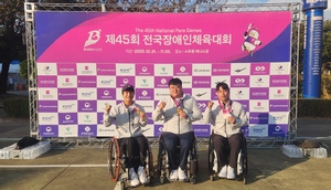 달성군 휠체어테니스단, 전국장애인체전 7연패 ‘금빛 전설’