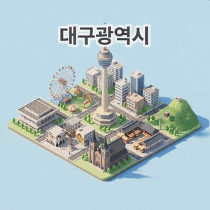 AI가 본 대구 9개 구·군의 얼굴은?…나노바나나 지역 미니어처 만들어보니