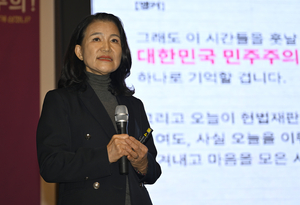 대구 찾은 이진숙, 대구시장 출마 언급 없었다