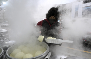 [포토뉴스] 추운 날씨에 분주한 가창면 찐빵가게 