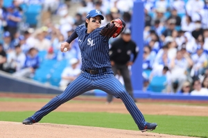 삼성 라이온즈 ‘토종 에이스’ 원태인 무난한 복귀전...NC와의 홈 3연전서 ‘스윕승’ 수확