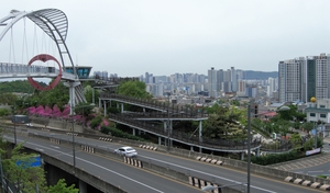 [주말&여행-대구 앞산 해넘이 전망대] 옛 빨래터 물길따라 붉은 노을이 흐른다