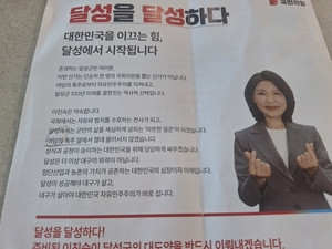 국민의힘 이진숙 후보 선거 인쇄공보물에 ‘야당의 폭주?’…여야 뒤바뀐 표현 논란