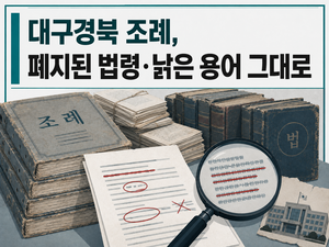 폐지된 법령·낡은 용어 그대로…대구경북 ‘유령 조례’ 수십 건