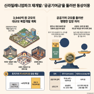 땅값 412억 뛴 신라밀레니엄파크…경주시, 공공기여 100억 안팎 검토