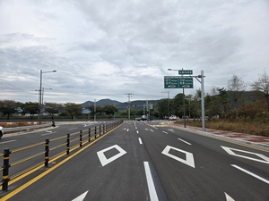 경산지식산업지구 진입도로 4.37㎞ 우선 개통…기업 물류·교통 편의 개선 기대