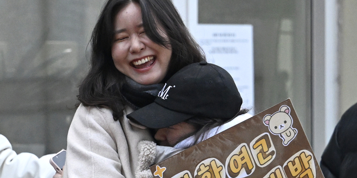 수험생 응원하는 선생님